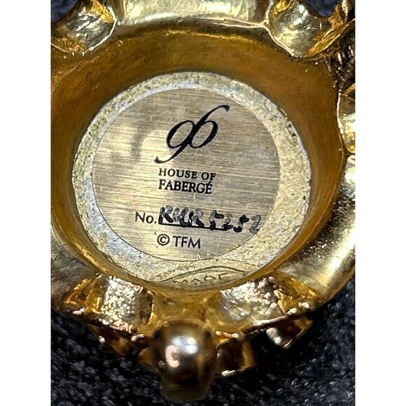 House Of Faberge Hummingbird Egg "Jewels In The Garden" W/Stand By Franklin Mint - Picture 10 of 11